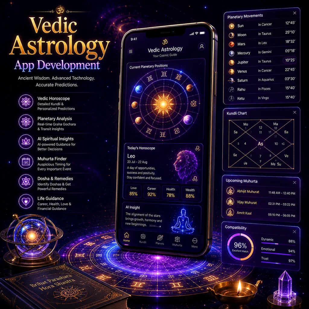 Vedic astrology app development solutions